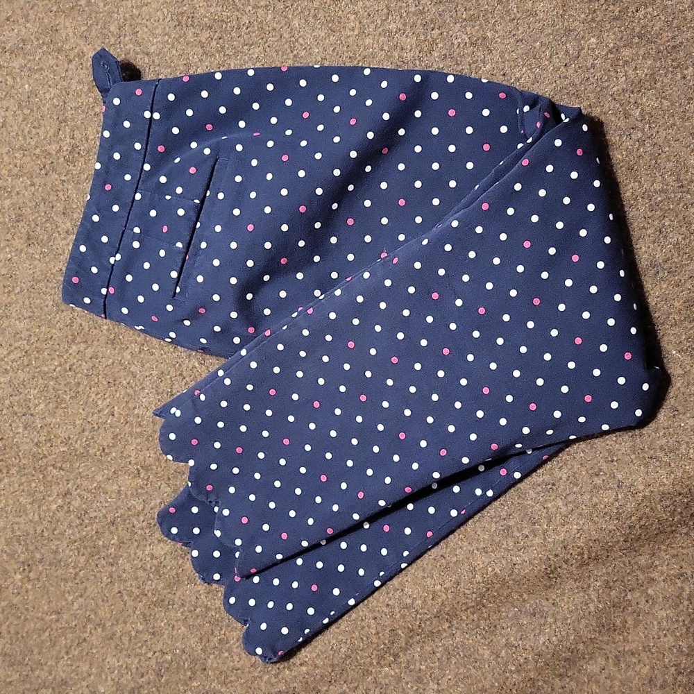 Talbots Navy Chatham Crop Slacks